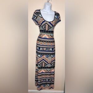 Large Long Dress with Stretch L